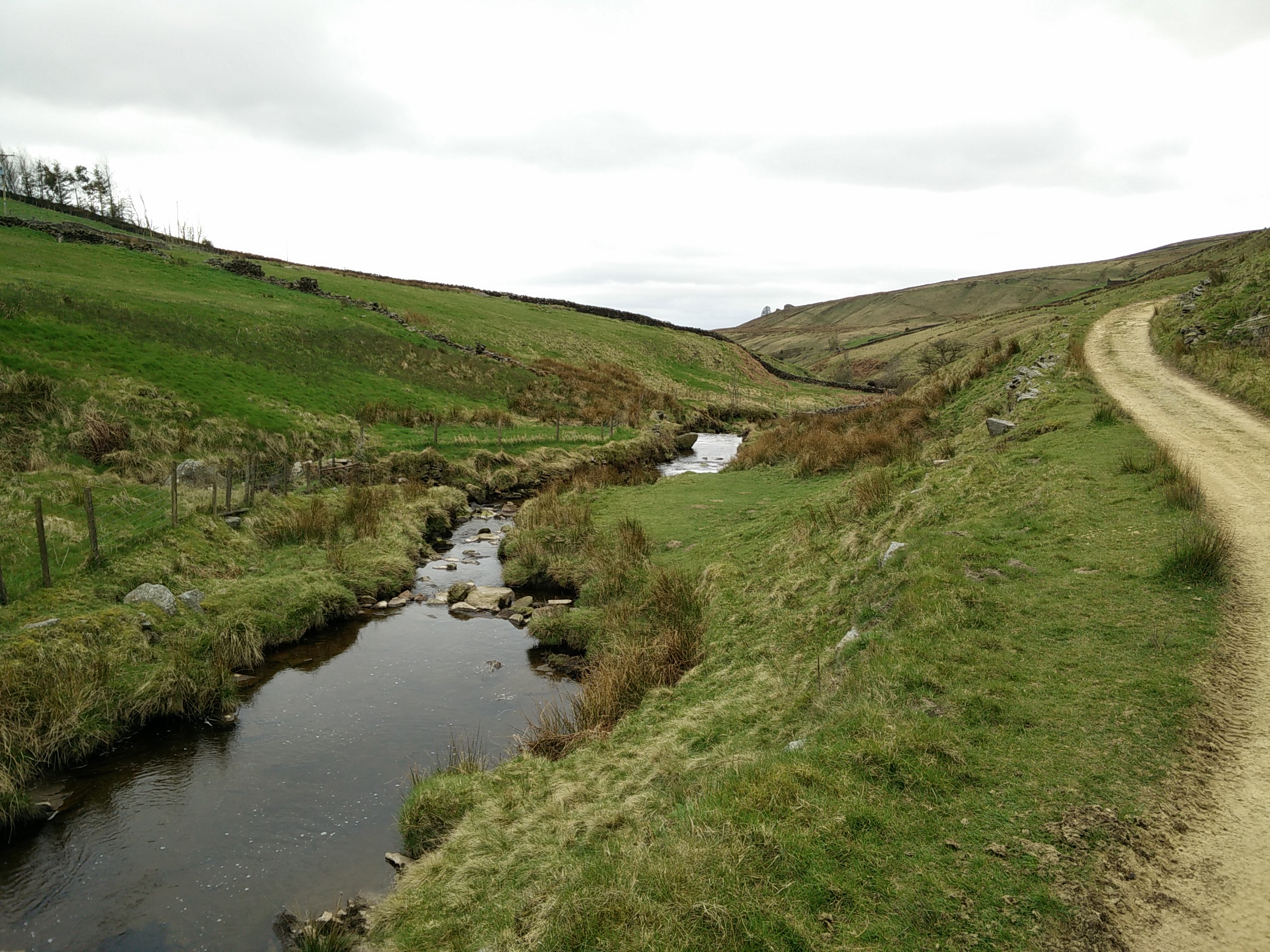 View of a river in Calderdale